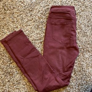 Maurice’s burgundy jeggings